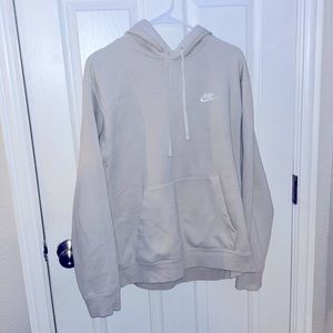 Large Cream Nike Fleece Hoodie